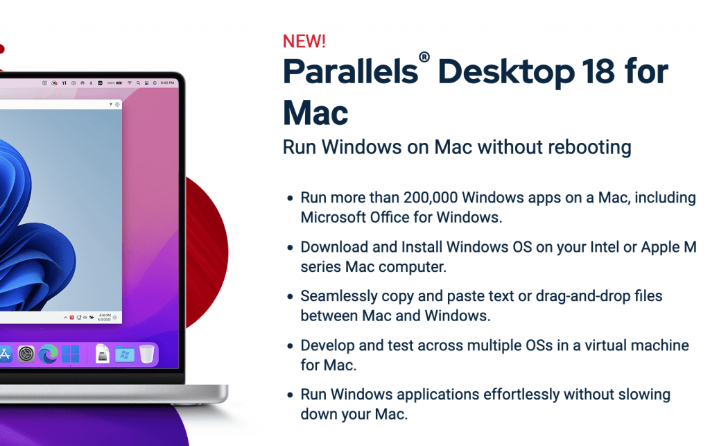 Key Features of Parallels Desktop 18