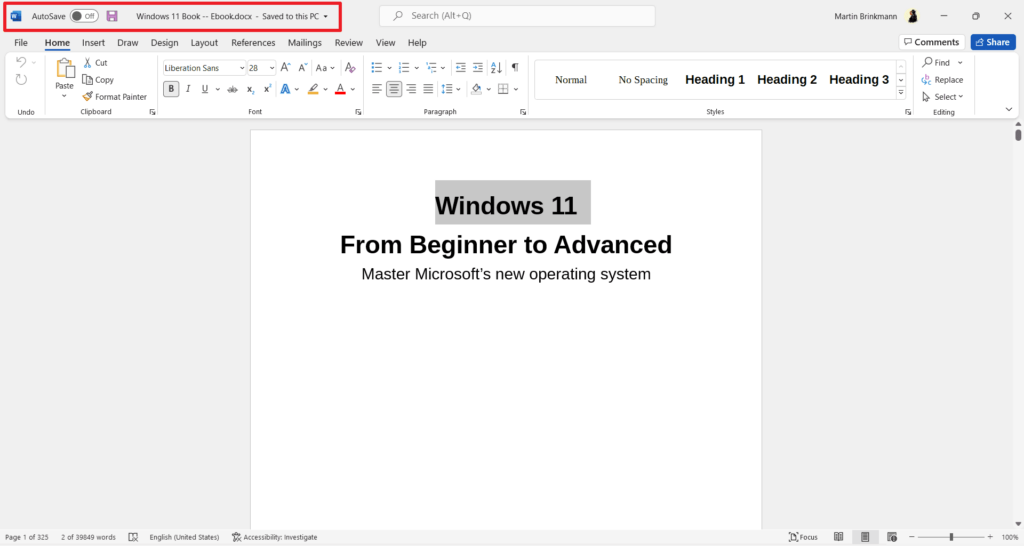 Features of Microsoft Word 2019