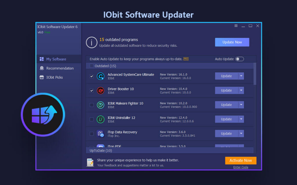 IObit Software Updater (Free) Working License Key 2023