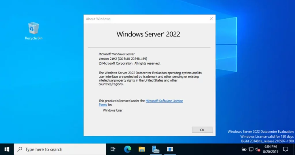 Windows Server 2022 Standard product key 