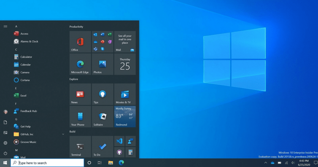 Activation of Windows 10 OS